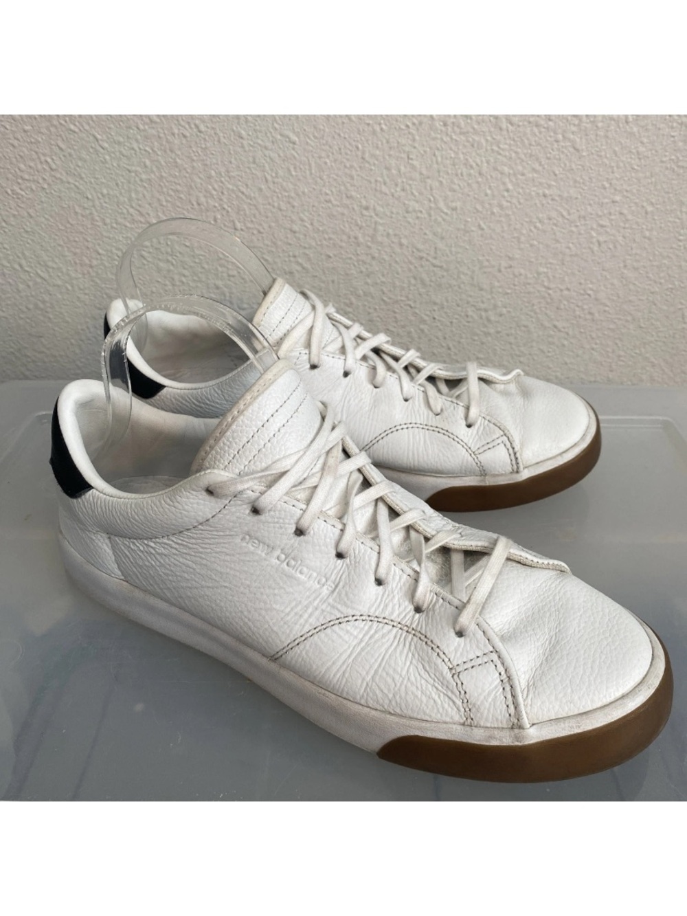 New Balance CT210 Court Shoes Men's Sz 10 Black White Gum CT210PBL Sneakers